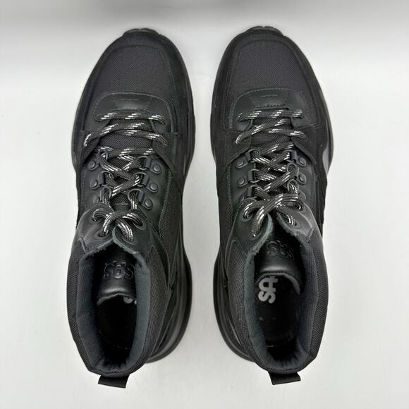 SAS Mens Hi Country-Y Hiking Boots 9 M Black Cast Iron Lace Up Lightweight NIB - Picture 10 of 13